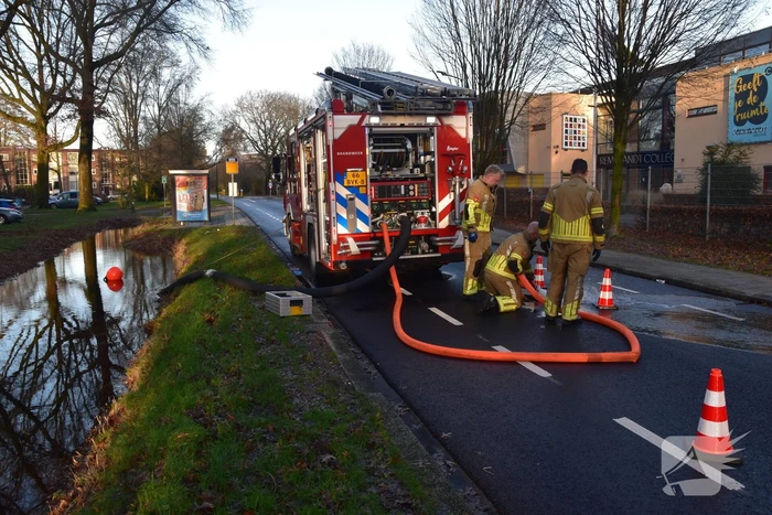 Meerdere garageboxen onderwater door hevige regenval