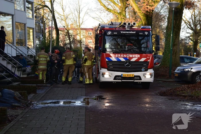 Meerdere garageboxen onderwater door hevige regenval