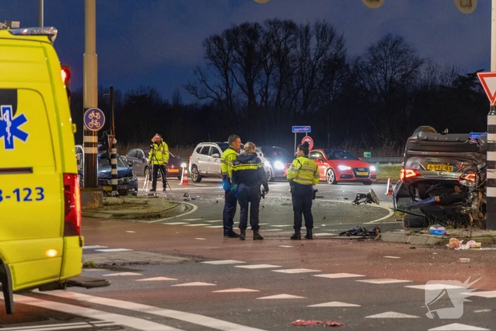 Drie gewonden bij ongeval op kruising