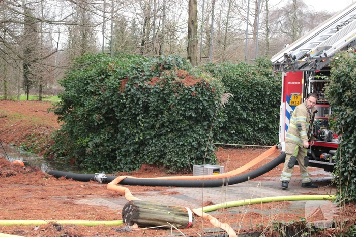 Kelder van evenementen locatie dreigt onder te lopen
