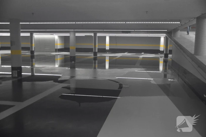 Wateroverlast in parkeergarage door baldadigheid