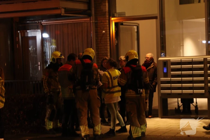 Brand in keuken van appartementencomplex