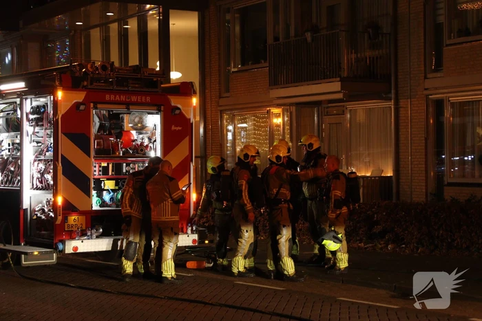 Brand in keuken van appartementencomplex