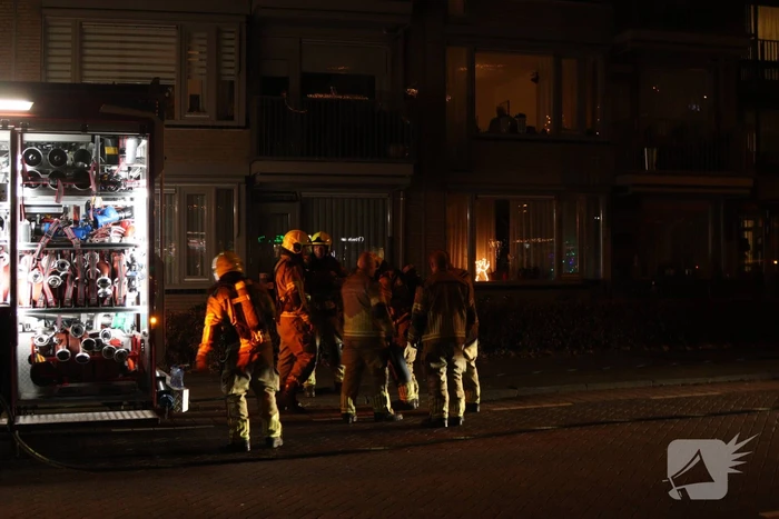 Brand in keuken van appartementencomplex