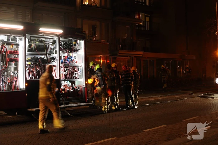 Brand in keuken van appartementencomplex