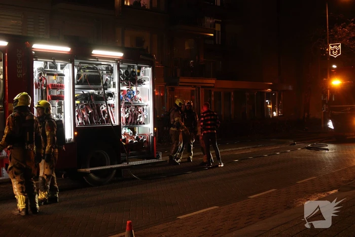 Brand in keuken van appartementencomplex