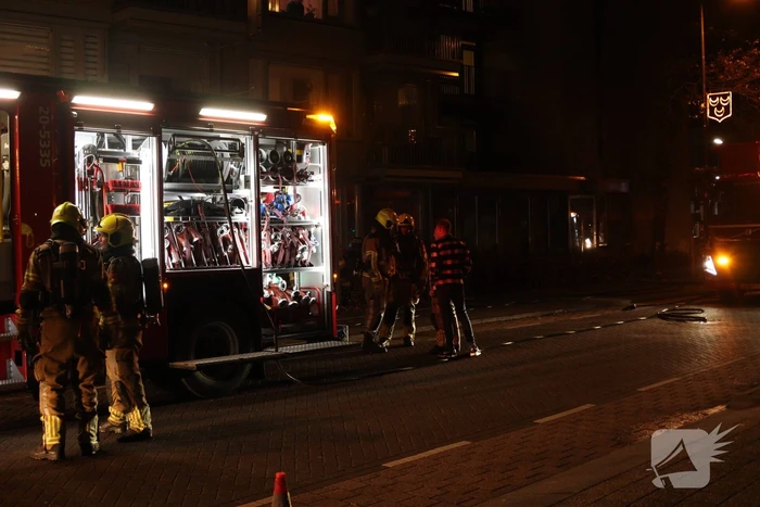 Brand in keuken van appartementencomplex