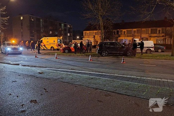 Schade na kop-staart aanrijding