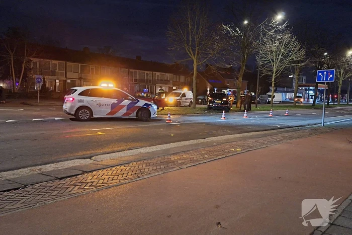 Schade na kop-staart aanrijding
