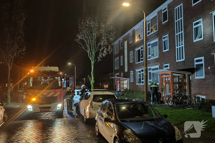 Bewoner aangehouden na brandmelding