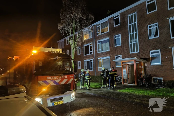 Bewoner aangehouden na brandmelding