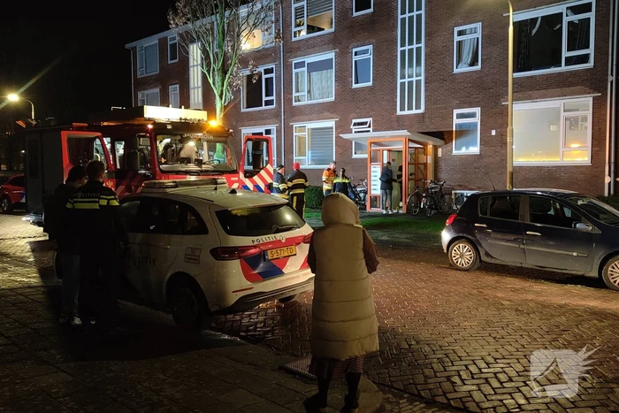 Bewoner aangehouden na brandmelding