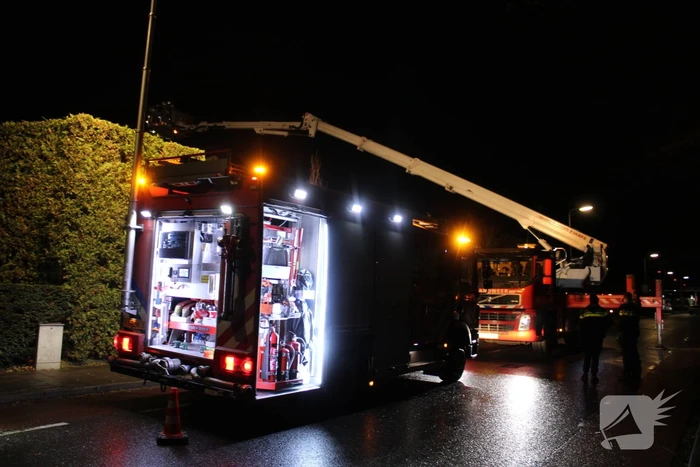 Brand in schoorsteen van vrijstaande woning