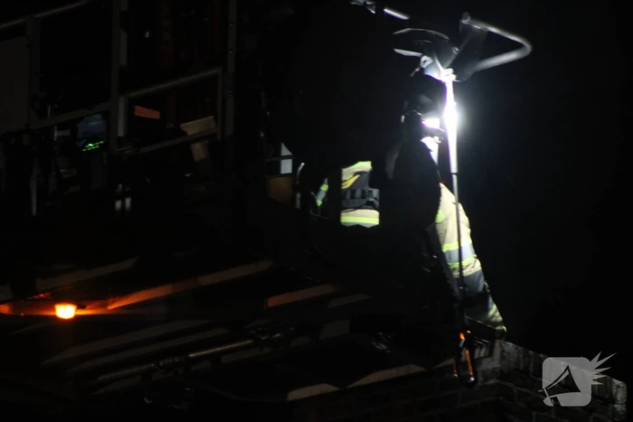Brand in schoorsteen van vrijstaande woning