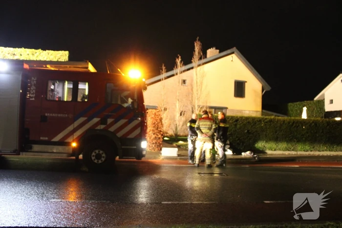 Brand in schoorsteen van vrijstaande woning