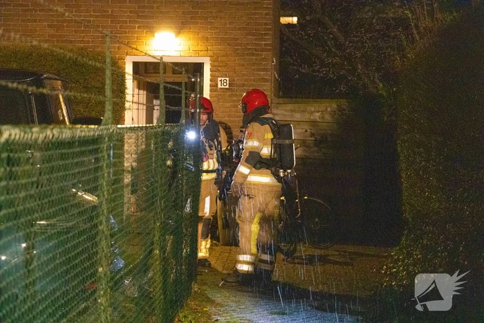 Afzuigkap vat vlam in woning