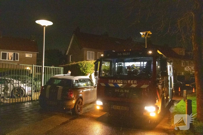 Afzuigkap vat vlam in woning