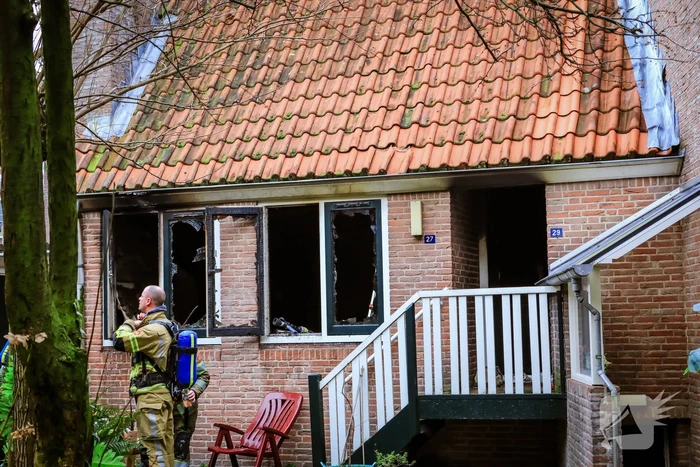 Veel schade bij woningbrand