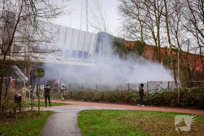 Schuur in volkstuin afgebrand