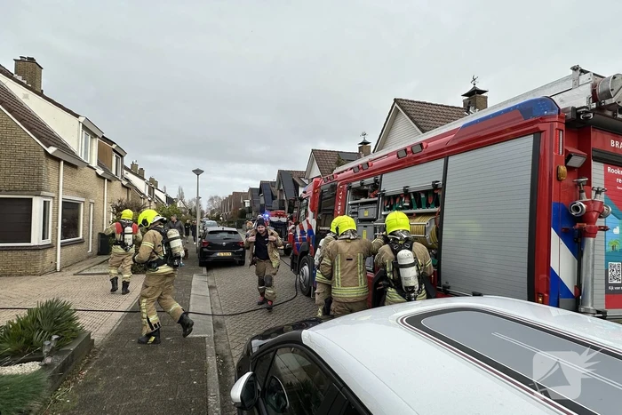 Woning vol rook door brand