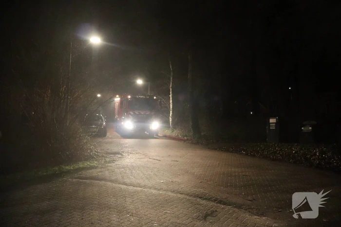 Veel rookontwikkeling bij brand in container