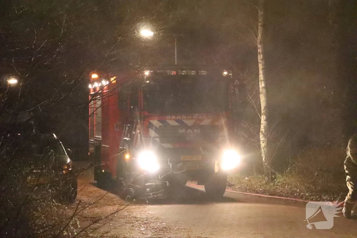 Veel rookontwikkeling bij brand in container