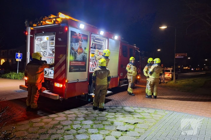 Buitenbrand op brug snel geblust
