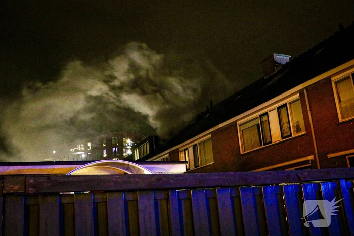 Flinke rookontwikkeling bij zolderbrand