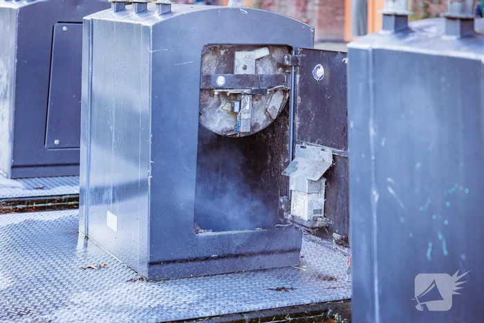 Brand in ondergrondse container