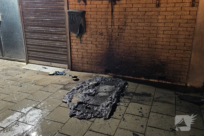 Afvalbrand snel onder controle