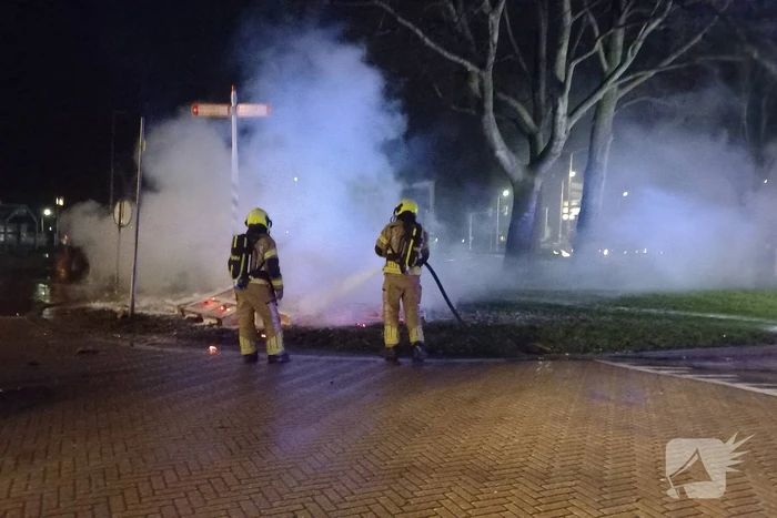 Buitenbrand geblust na sein veilig van politie