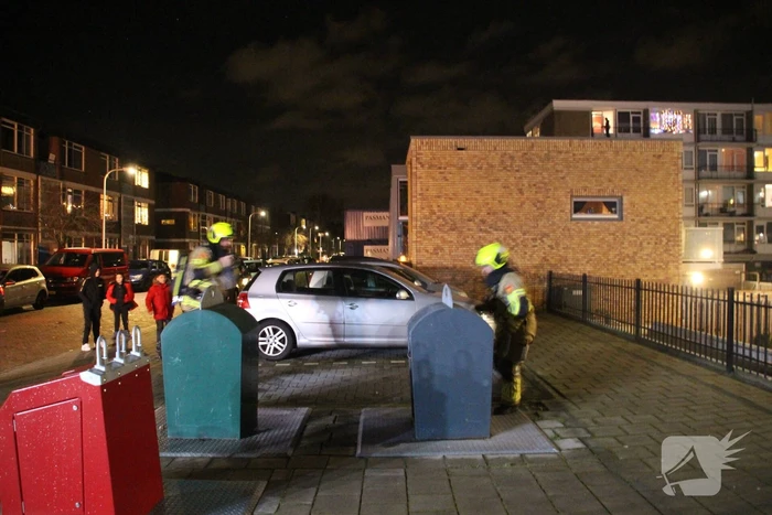 Brand in ondergrondse container