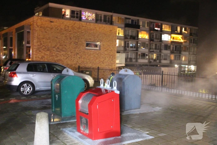 Brand in ondergrondse container