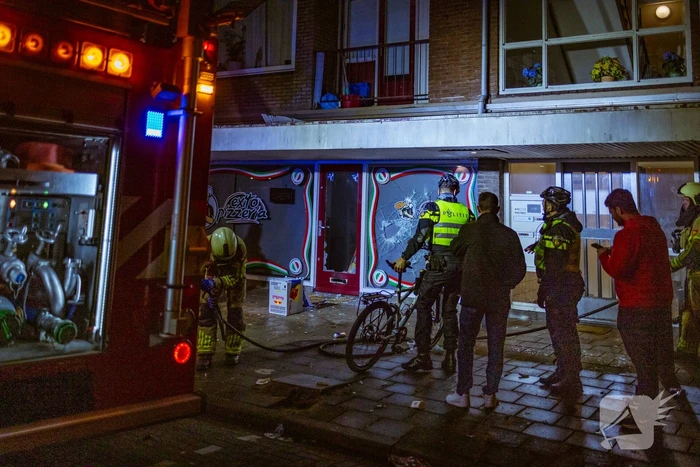 Veel rookontwikkeling bij brand in restaurant