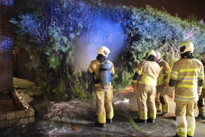 Vuurwerk veroorzaakt brand in heg