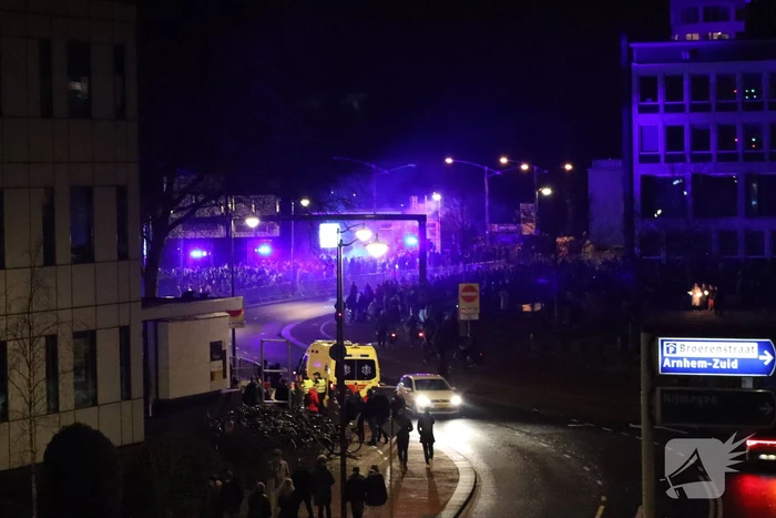 Grote drukte bij nieuwjaarsfeest