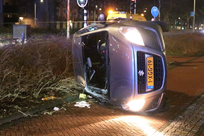 Flinke verkeerschaos na aanrijding