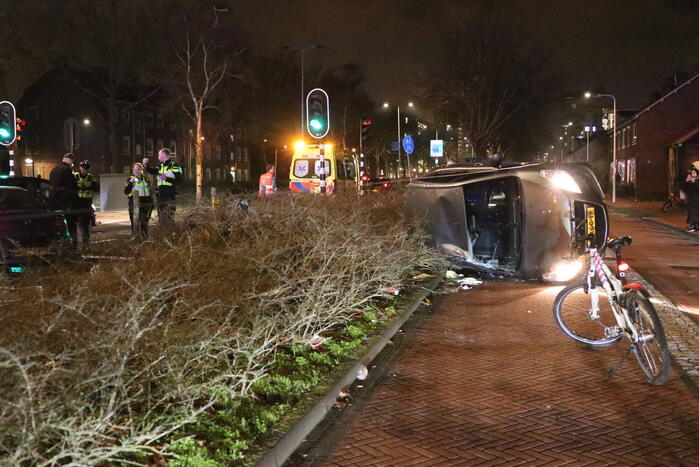 Flinke verkeerschaos na aanrijding
