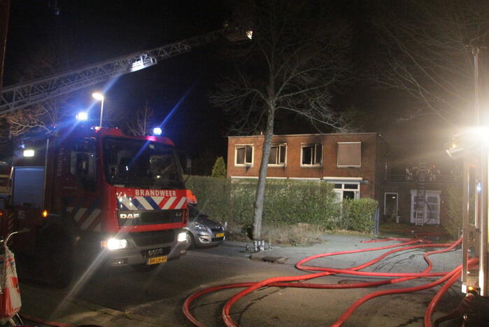 Forse brand in woning