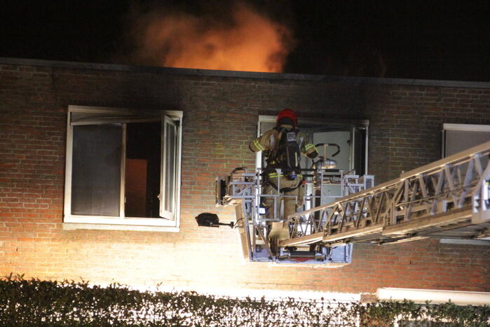 Forse brand in woning