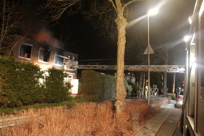 Forse brand in woning