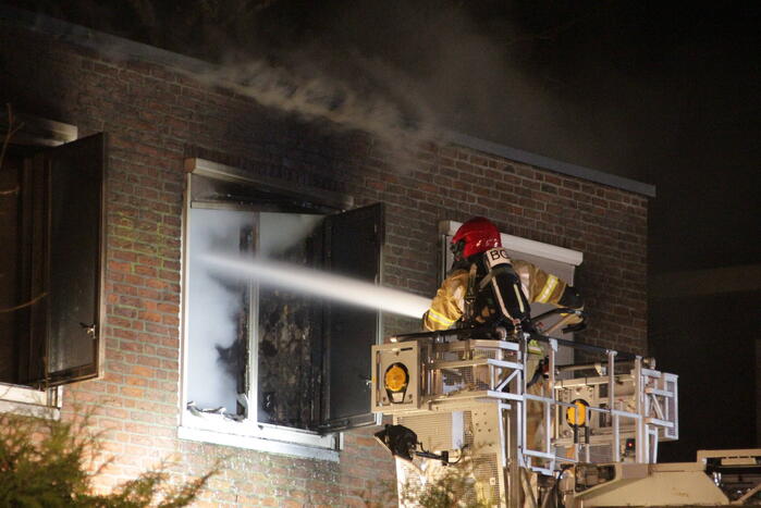 Forse brand in woning