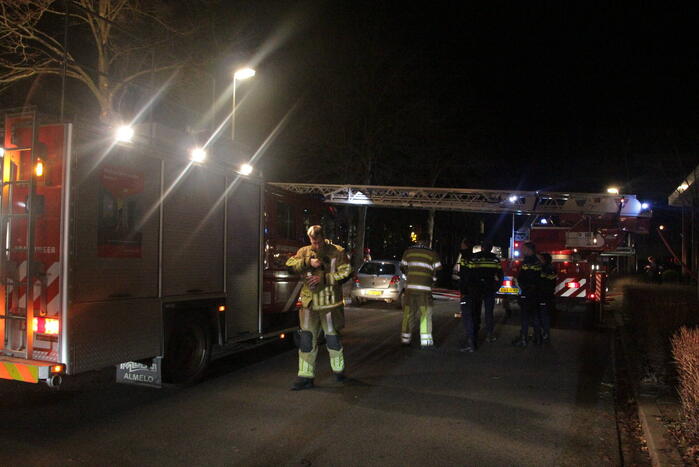 Forse brand in woning