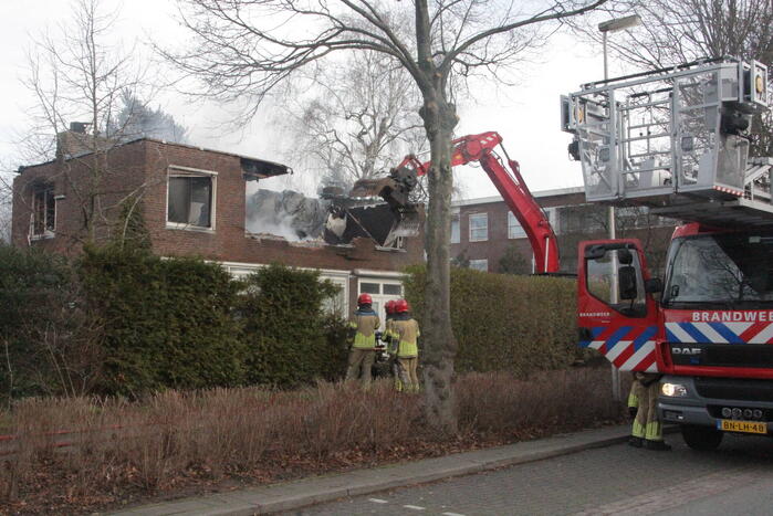 Forse brand in woning