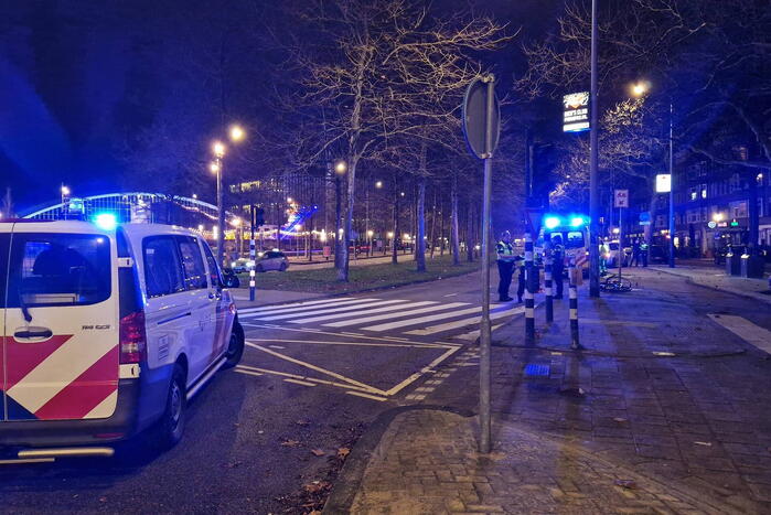 Fietser gewond bij botsing met taxi