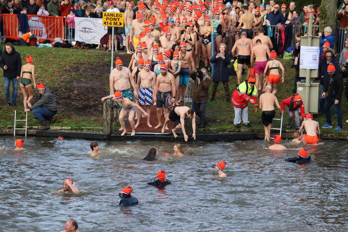 Grote drukte bij nieuwjaarsduik