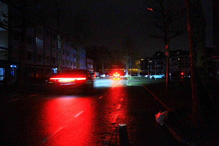 Huishoudens is het donker na stroomstoring