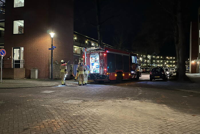 Brand in container snel geblust