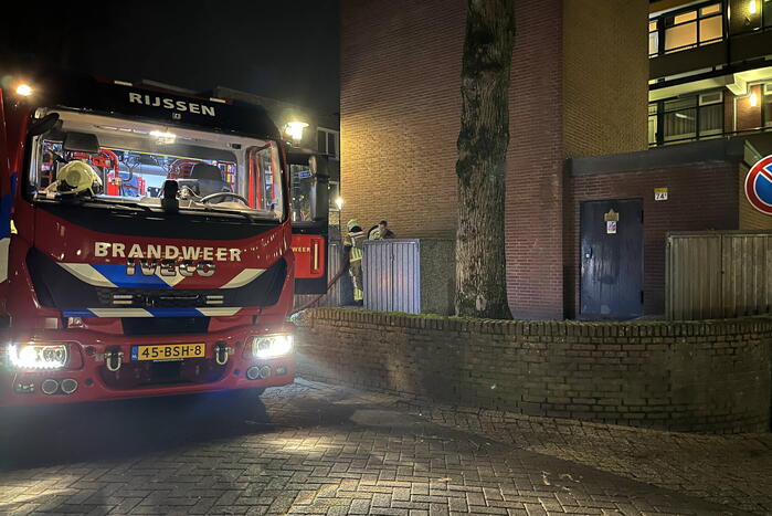 Brand in container snel geblust