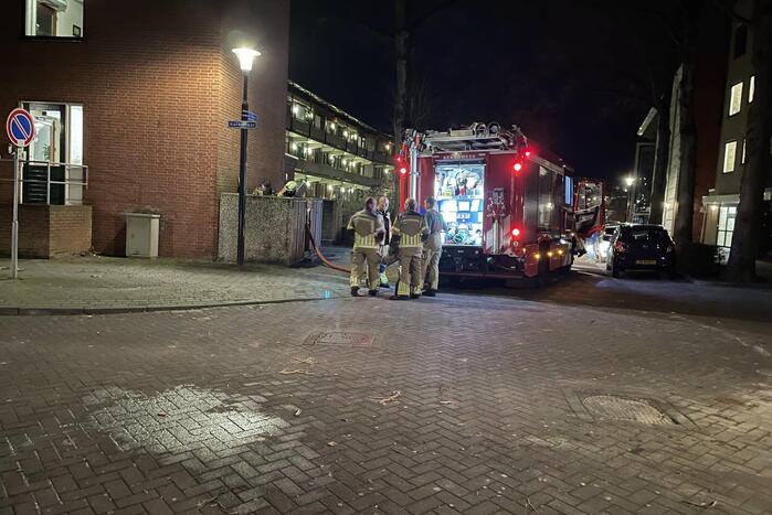 Brand in container snel geblust